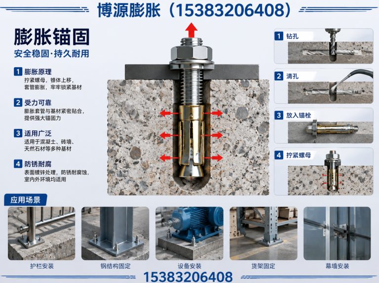 魏县不锈钢膨胀螺栓展示图